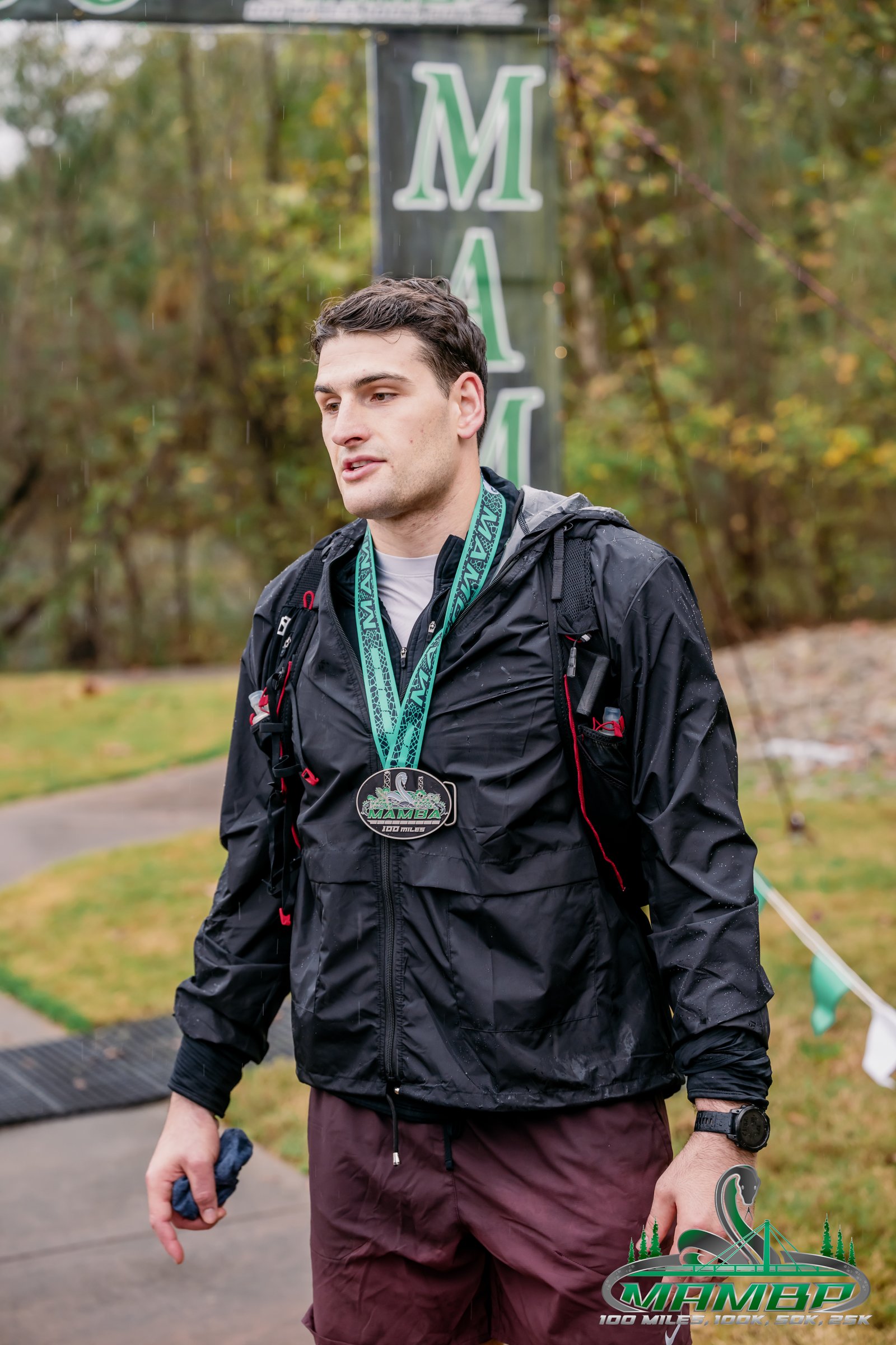 Korab Idrizi after completing the Mamba 100 ultramarathon